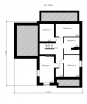 Проект дома с мансардой и подвалом Rg3944z (Зеркальная версия) План1